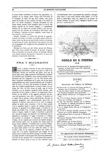 Le missioni cattoliche rivista quindicinale