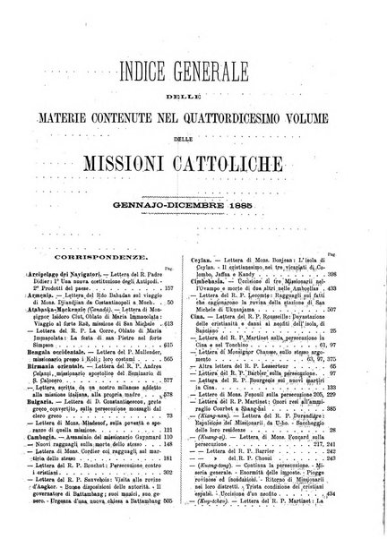 Le missioni cattoliche rivista quindicinale
