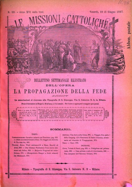 Le missioni cattoliche rivista quindicinale