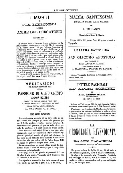 Le missioni cattoliche rivista quindicinale