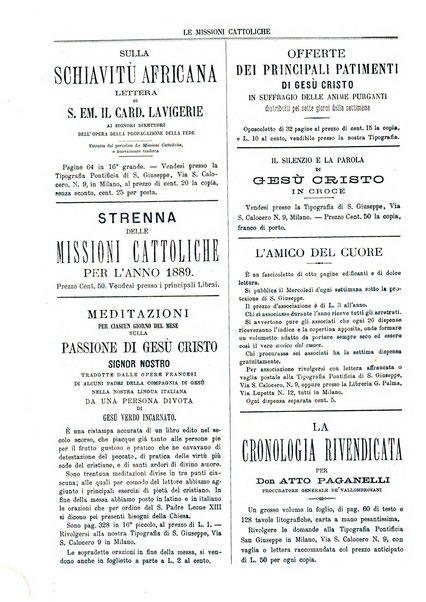 Le missioni cattoliche rivista quindicinale