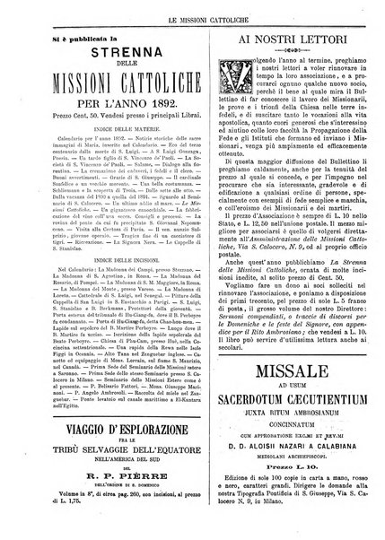 Le missioni cattoliche rivista quindicinale