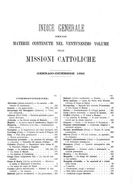 Le missioni cattoliche rivista quindicinale