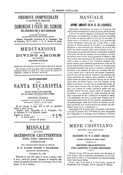 Le missioni cattoliche rivista quindicinale