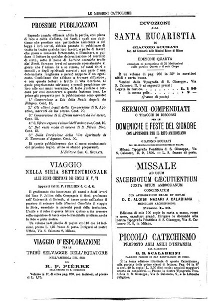 Le missioni cattoliche rivista quindicinale