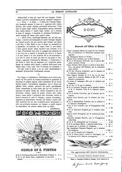 Le missioni cattoliche rivista quindicinale