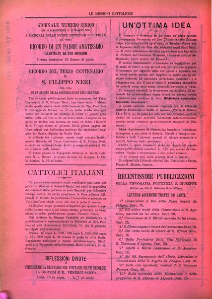 Le missioni cattoliche rivista quindicinale