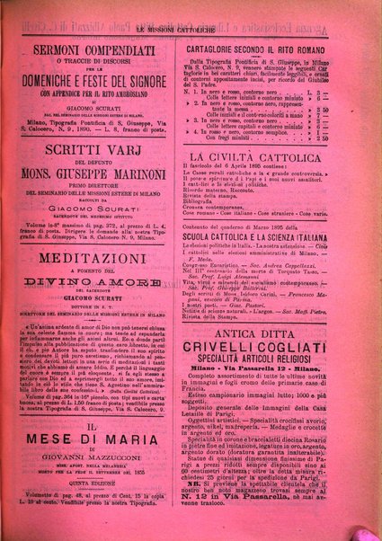 Le missioni cattoliche rivista quindicinale