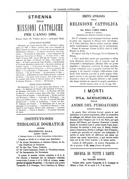 Le missioni cattoliche rivista quindicinale