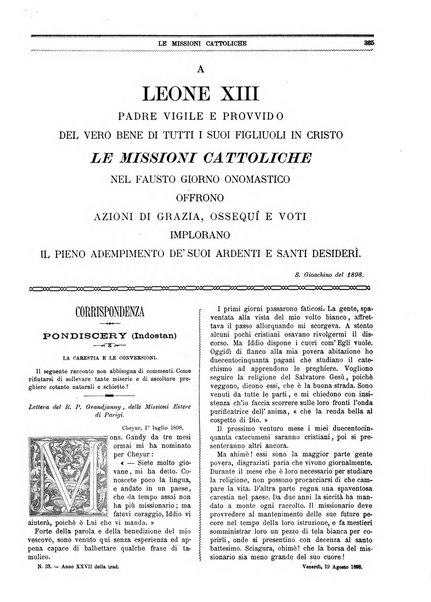 Le missioni cattoliche rivista quindicinale