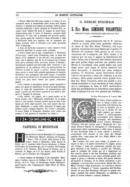 Le missioni cattoliche rivista quindicinale