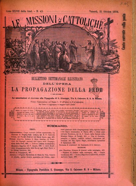 Le missioni cattoliche rivista quindicinale