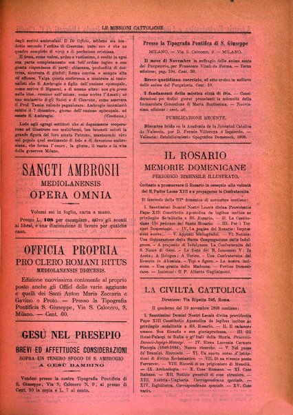 Le missioni cattoliche rivista quindicinale