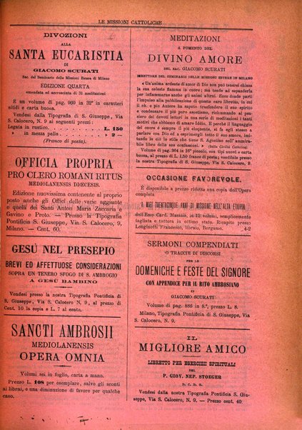 Le missioni cattoliche rivista quindicinale