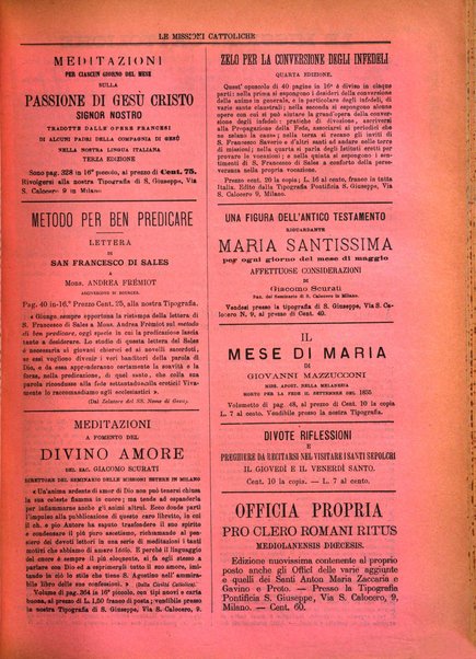 Le missioni cattoliche rivista quindicinale