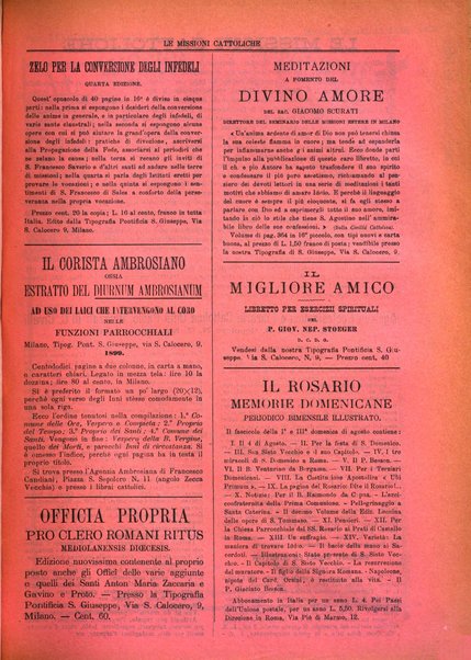 Le missioni cattoliche rivista quindicinale