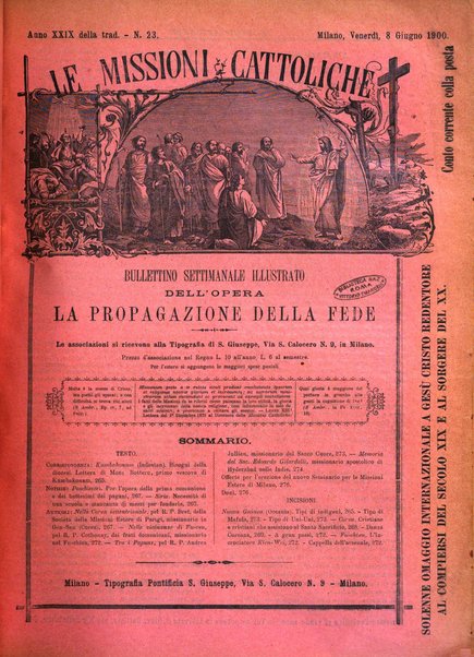 Le missioni cattoliche rivista quindicinale