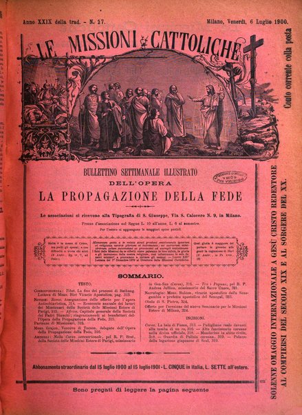 Le missioni cattoliche rivista quindicinale