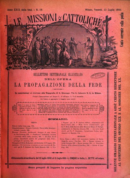 Le missioni cattoliche rivista quindicinale