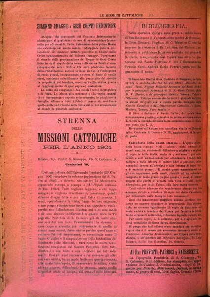 Le missioni cattoliche rivista quindicinale