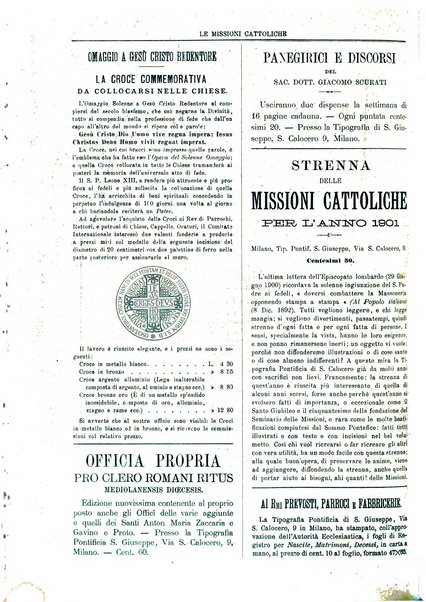 Le missioni cattoliche rivista quindicinale