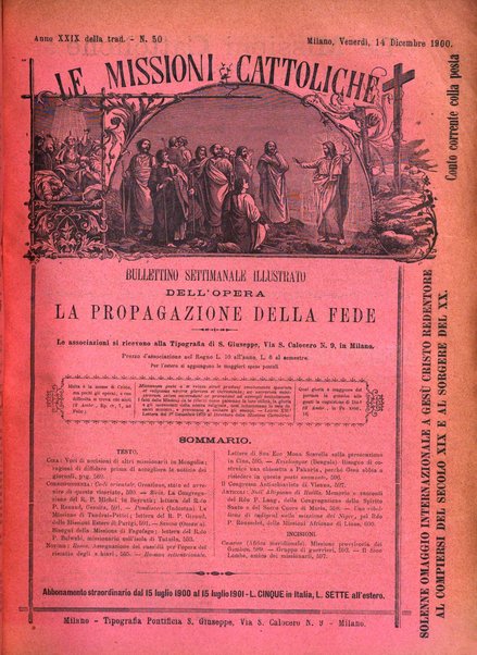 Le missioni cattoliche rivista quindicinale