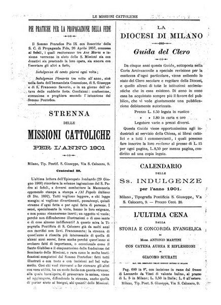 Le missioni cattoliche rivista quindicinale