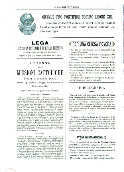 Le missioni cattoliche rivista quindicinale