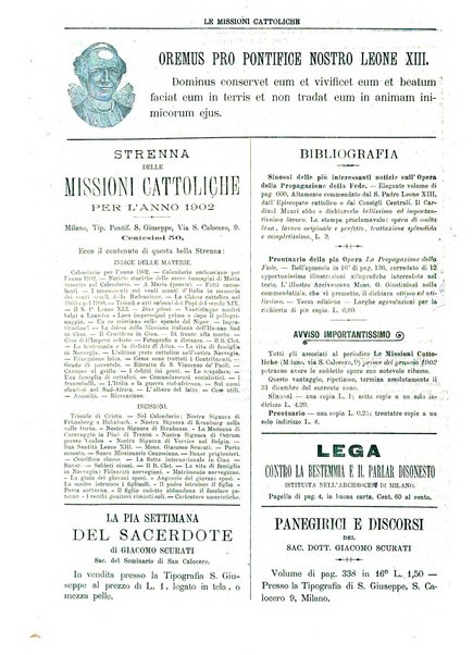 Le missioni cattoliche rivista quindicinale