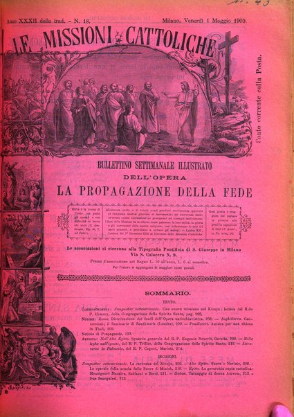 Le missioni cattoliche rivista quindicinale