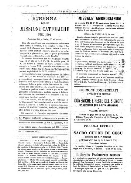 Le missioni cattoliche rivista quindicinale