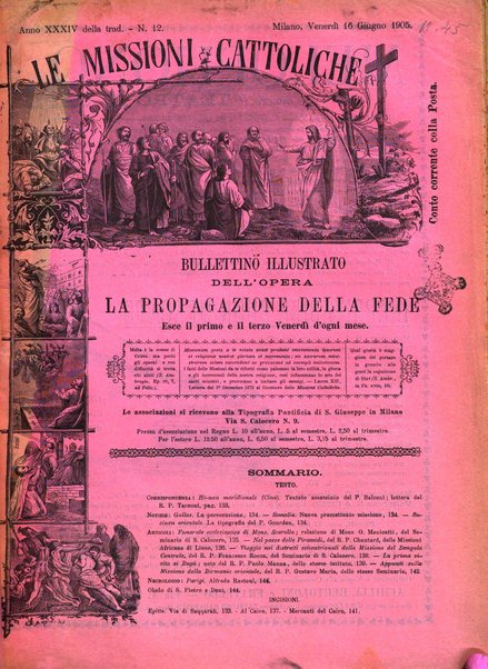 Le missioni cattoliche rivista quindicinale