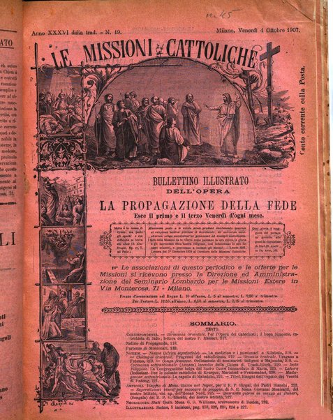 Le missioni cattoliche rivista quindicinale