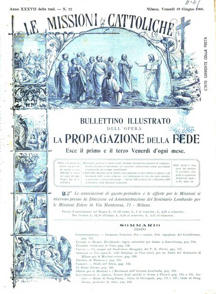 Le missioni cattoliche rivista quindicinale