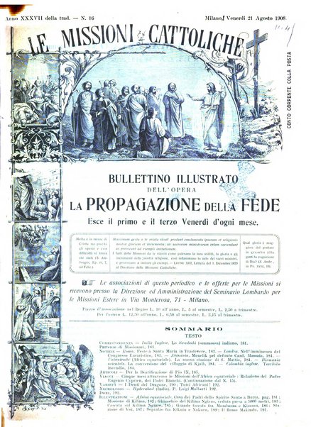 Le missioni cattoliche rivista quindicinale