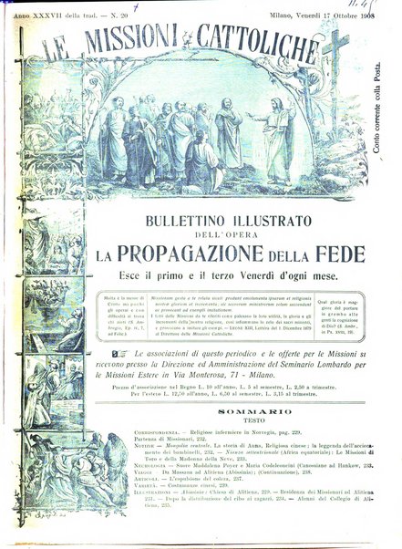 Le missioni cattoliche rivista quindicinale