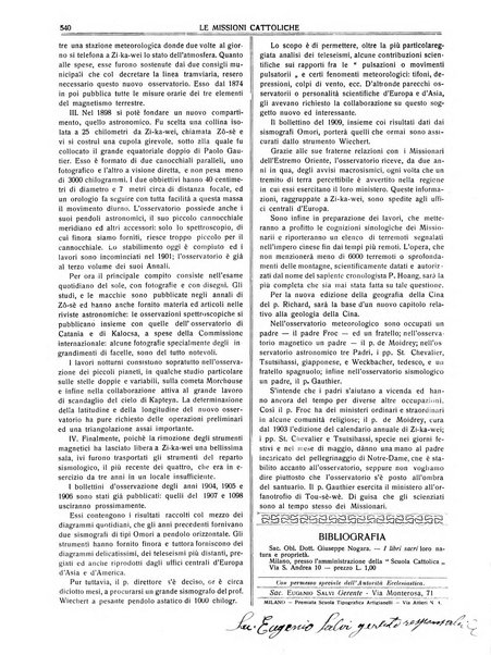 Le missioni cattoliche rivista quindicinale