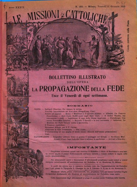 Le missioni cattoliche rivista quindicinale