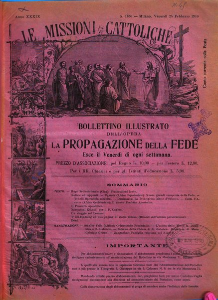 Le missioni cattoliche rivista quindicinale