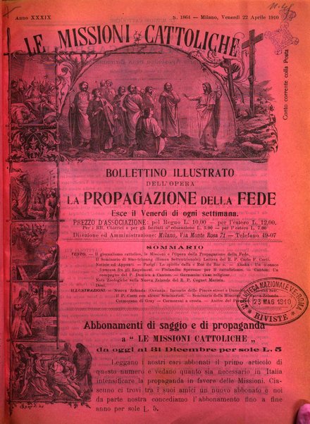 Le missioni cattoliche rivista quindicinale