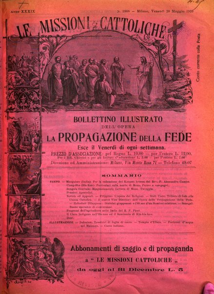 Le missioni cattoliche rivista quindicinale