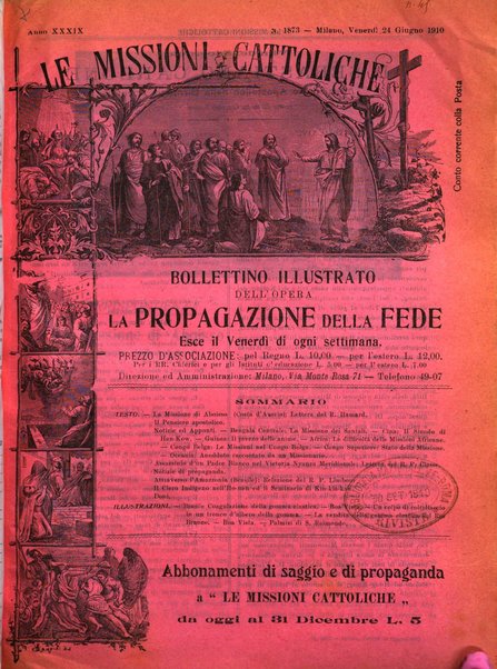 Le missioni cattoliche rivista quindicinale