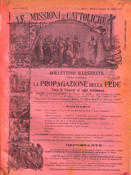 Le missioni cattoliche rivista quindicinale