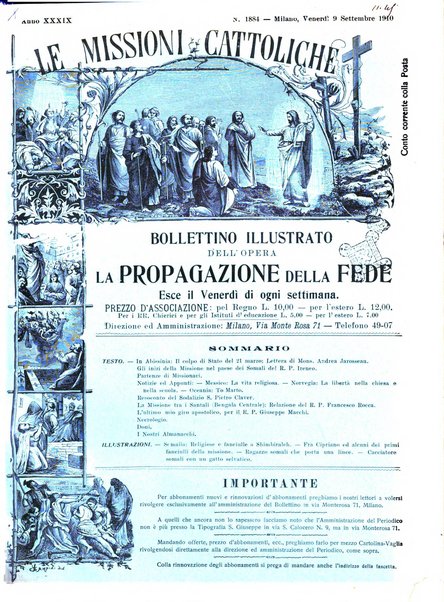 Le missioni cattoliche rivista quindicinale