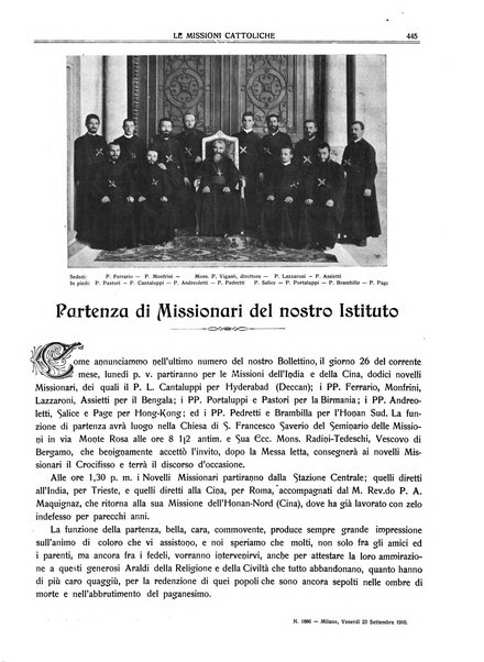 Le missioni cattoliche rivista quindicinale