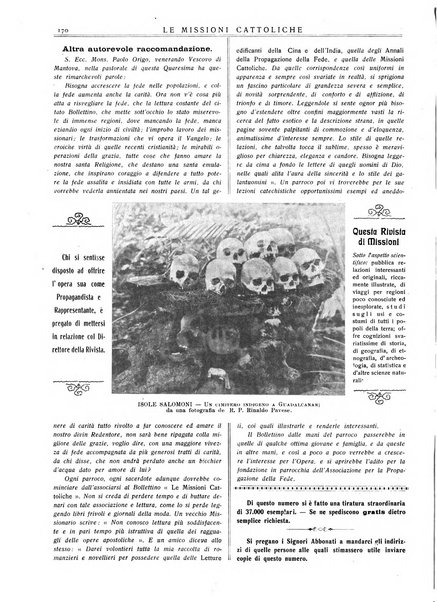 Le missioni cattoliche rivista quindicinale