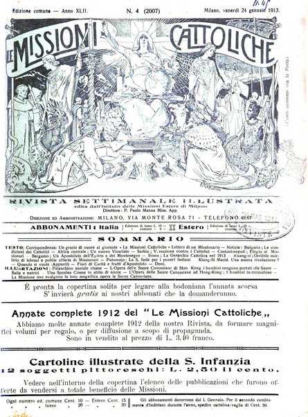 Le missioni cattoliche rivista quindicinale