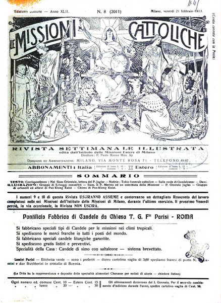 Le missioni cattoliche rivista quindicinale