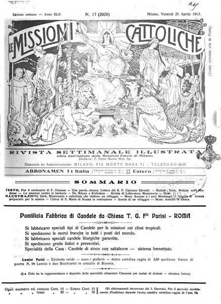 Le missioni cattoliche rivista quindicinale