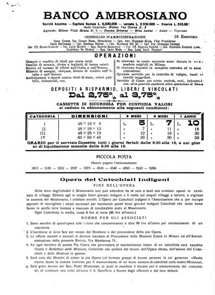 Le missioni cattoliche rivista quindicinale